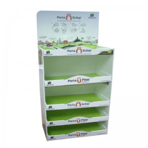 Corrugated Pop POS Display Stand Soap Cardboard Display Stand