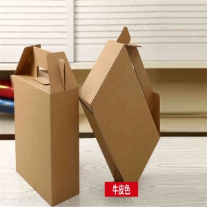 Food packing paper boxes with handle