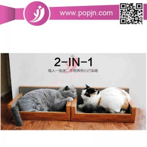 YJ Recyclable Eco-Friendly Corrugated Compressed Flutes Cat Board Scratcher