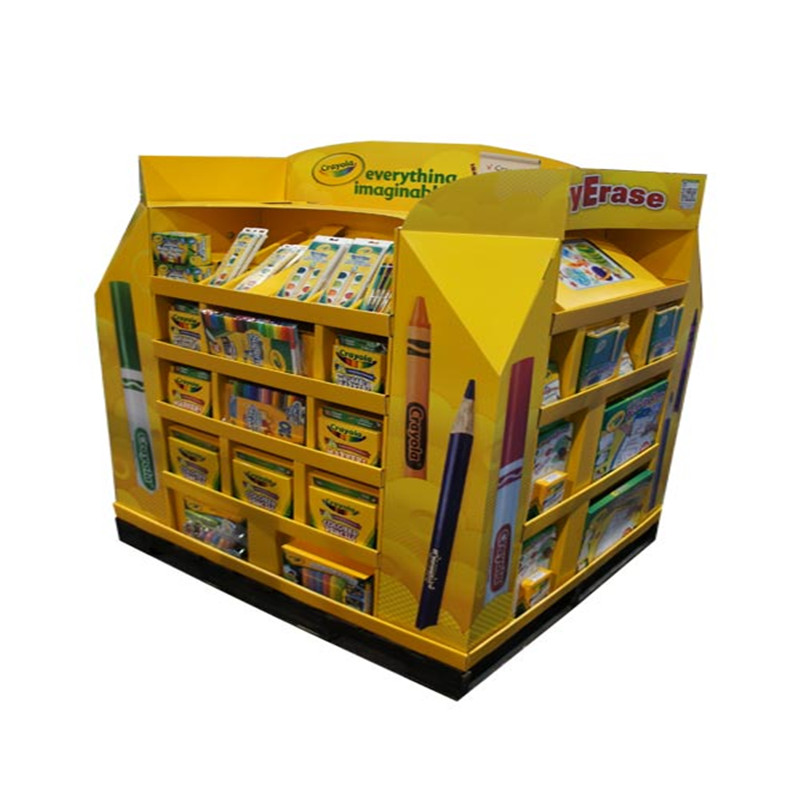 Christmas Product Promotion Paper Display Stand with Custom Made 4 Side Metal or Plastic