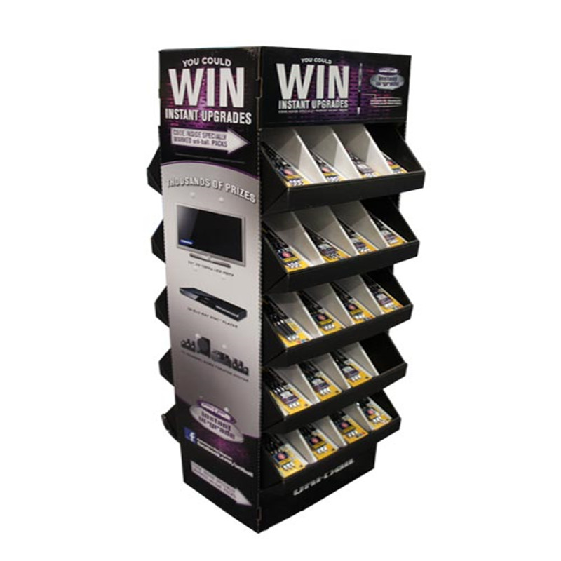 Christmas Product Promotion Paper Display Stand with Custom Made 4 Side Metal or Plastic