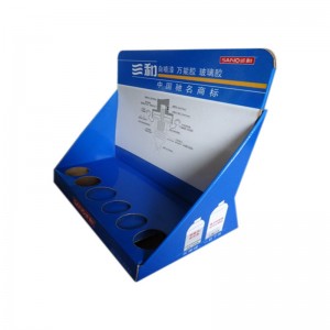 YJ Display New Design Customized Postcard Small Cardboard Counter Display PDQ Stand For Retail