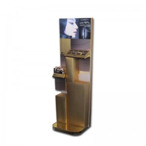 point of sale shop cardboard display makeup display stand